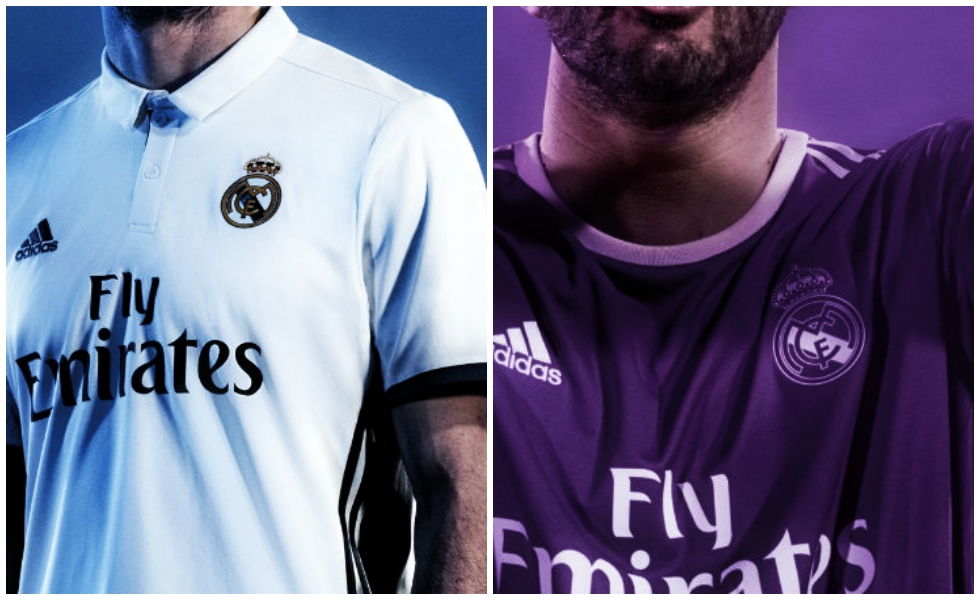 Real Madrid, le maglie home e away 2016/17