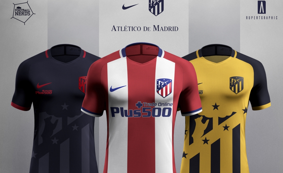 Atletico Madrid 2017/18 concept kit by Rupertgraphic