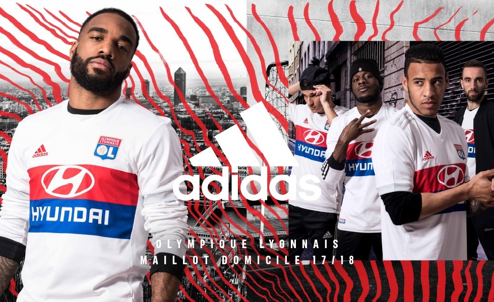 Adidas, le nuove maglie del Lione per il 2017/18