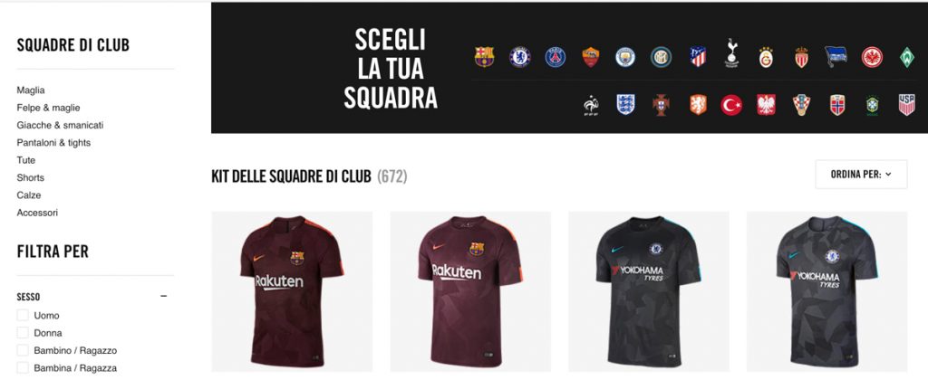 dove comprare maglie calcio online