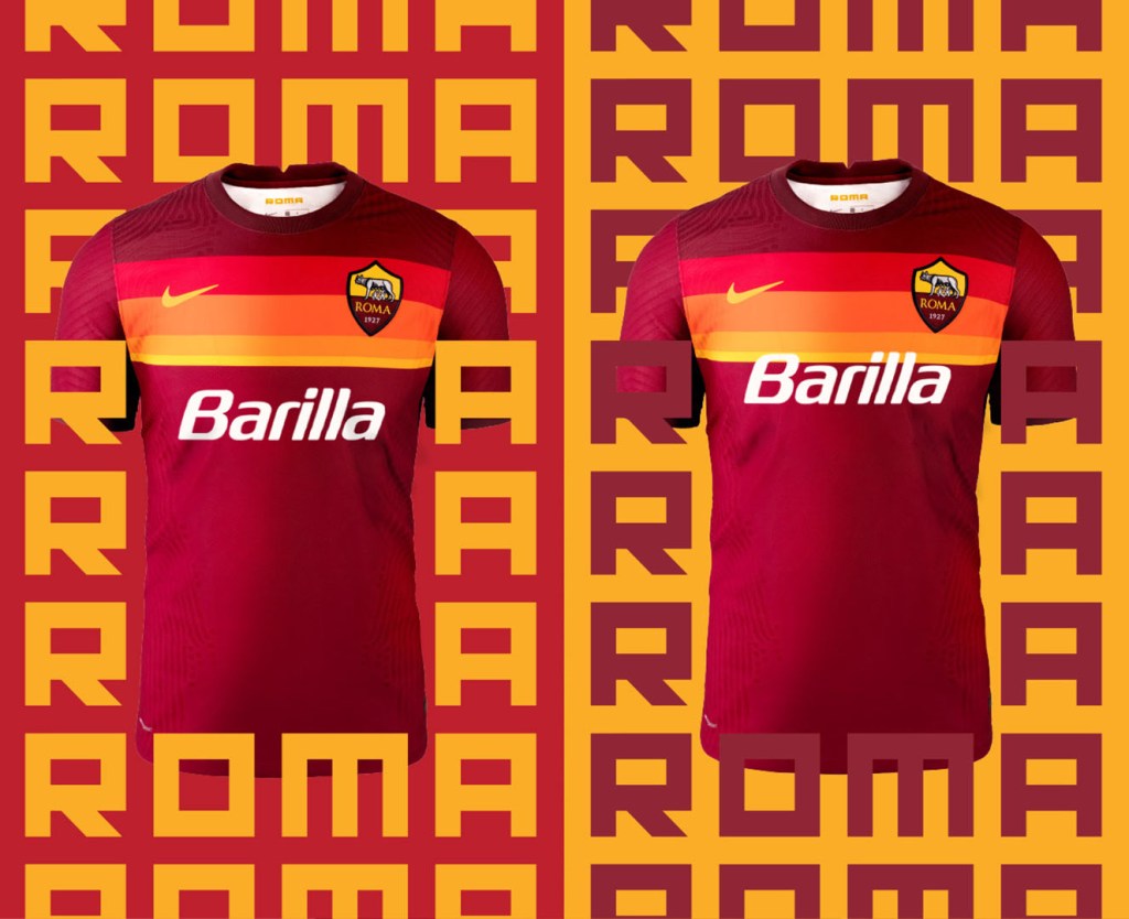 AS Roma maglie 2020-2021 sponsor vintage Barilla