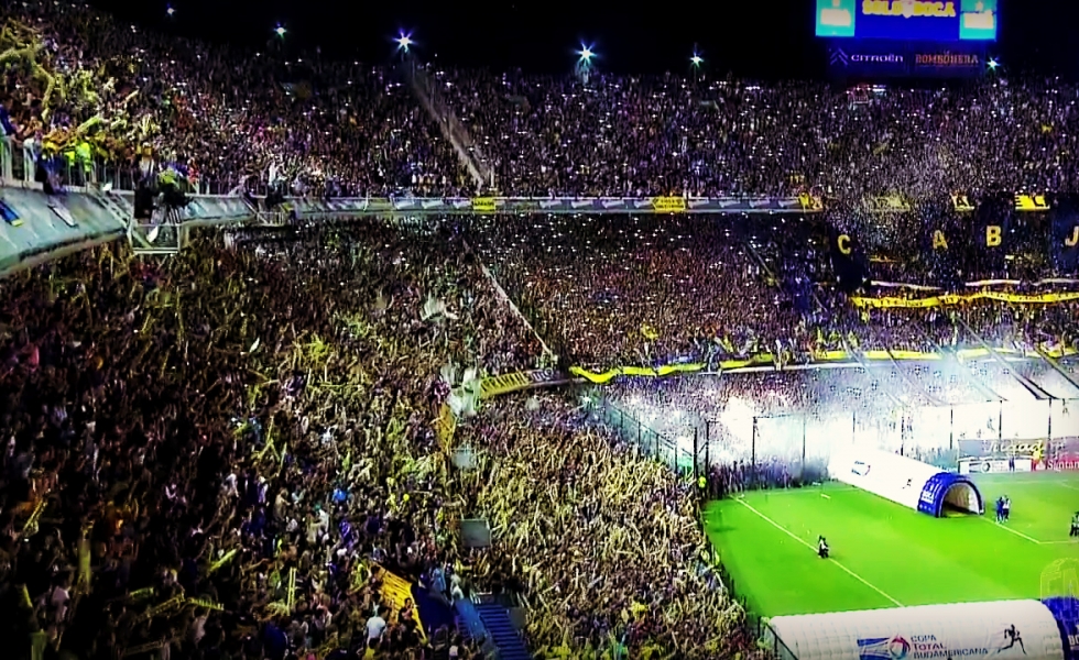 La Bombonera prima di <br> Boca Juniors-River Plate