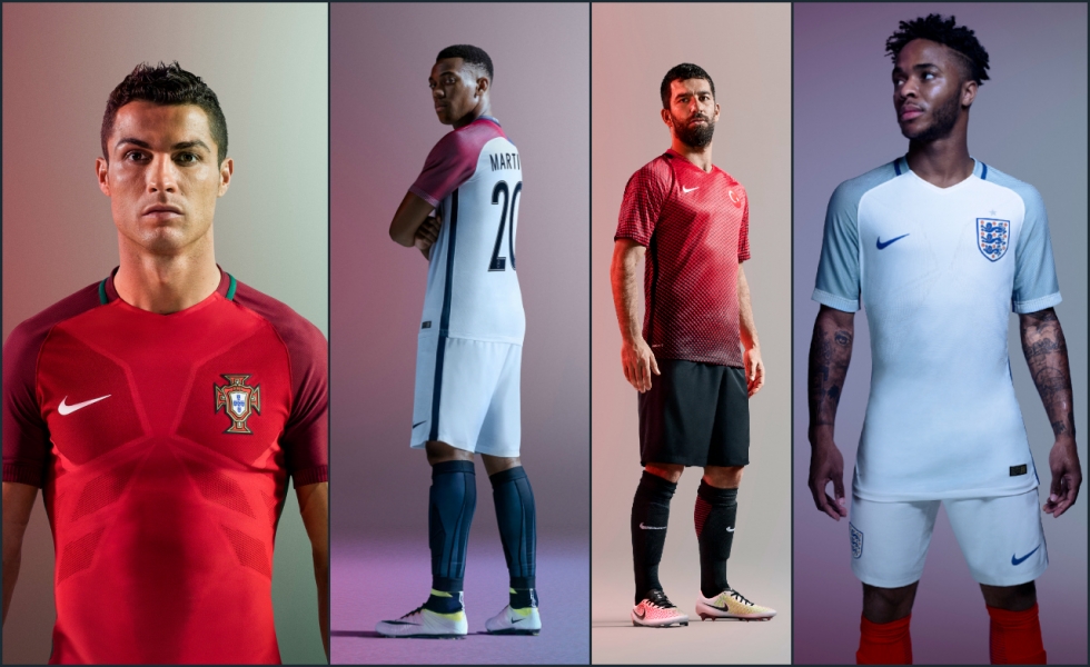 Tutte le maglie Nike per Euro 2016
