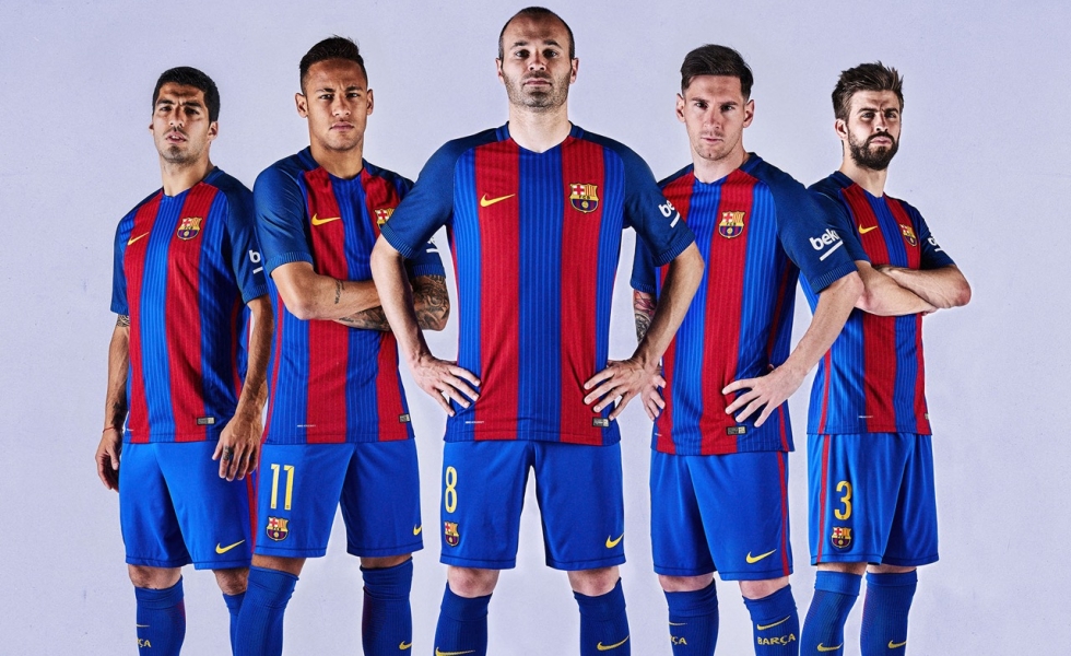 Il nuovo kit home del Barcellona 2016-2017