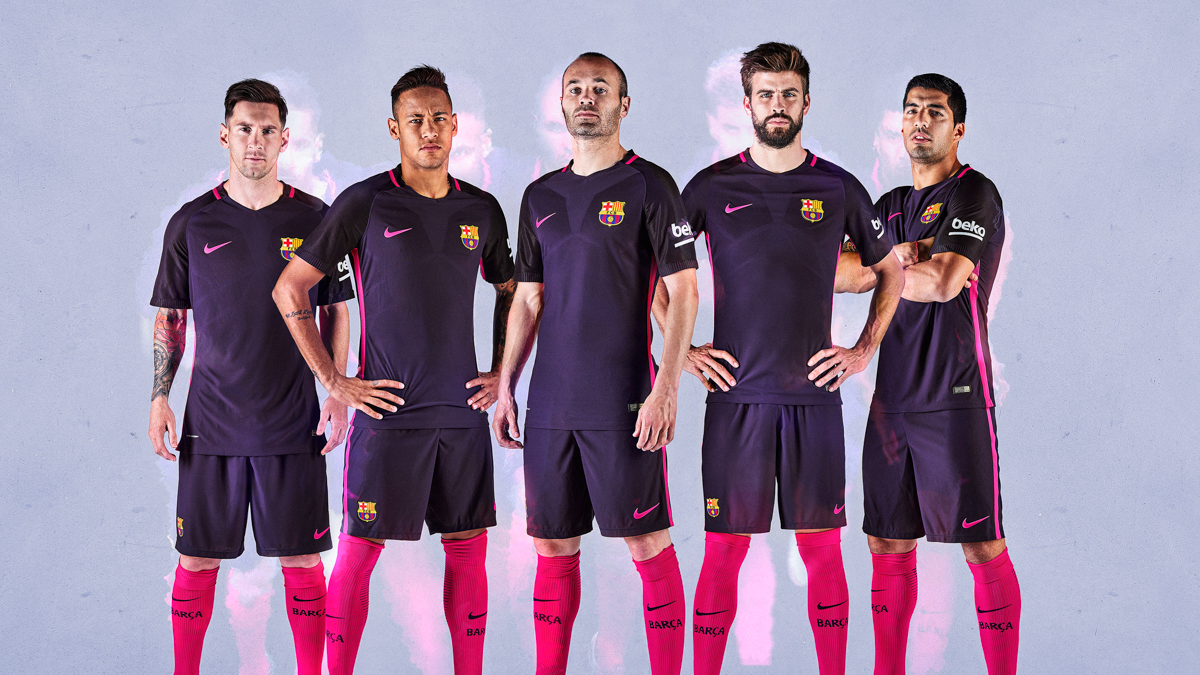 seconda maglia Barcellona 2016 17