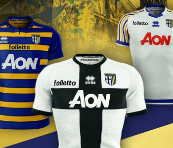 Erreà, tre maglie storiche per il Parma