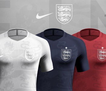 I concept kit dell’Inghilterra 2017/18 by Rupertgraphic