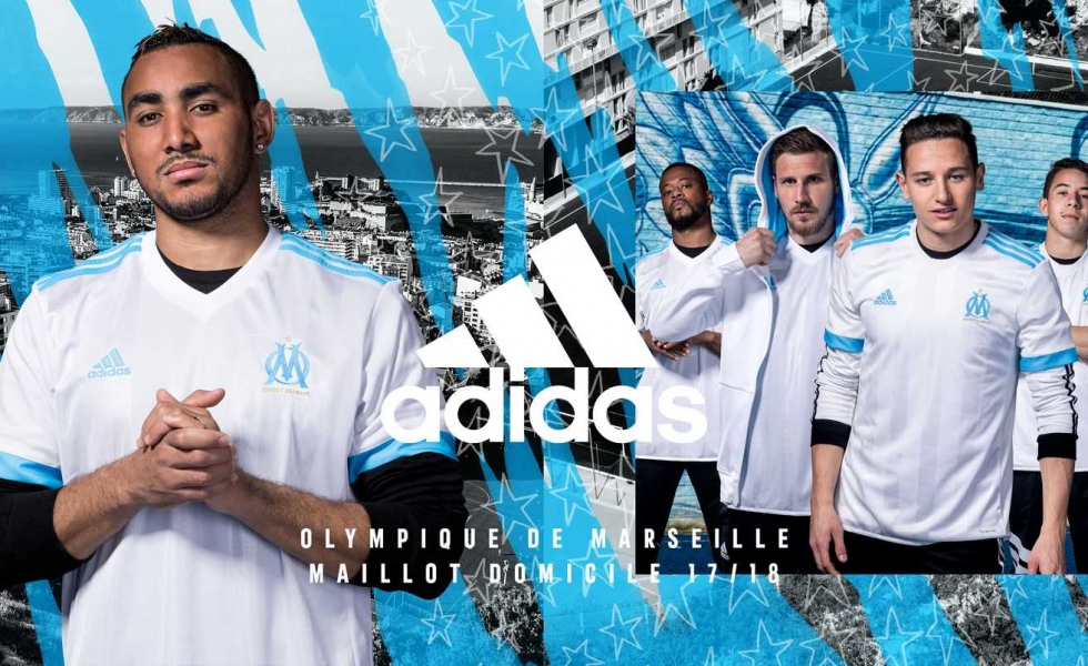 Adidas lancia le tre maglie del Marsiglia 2017/18