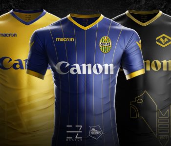 Hellas Verona: le maglie 2017/18 vs i concept di EZETA Design