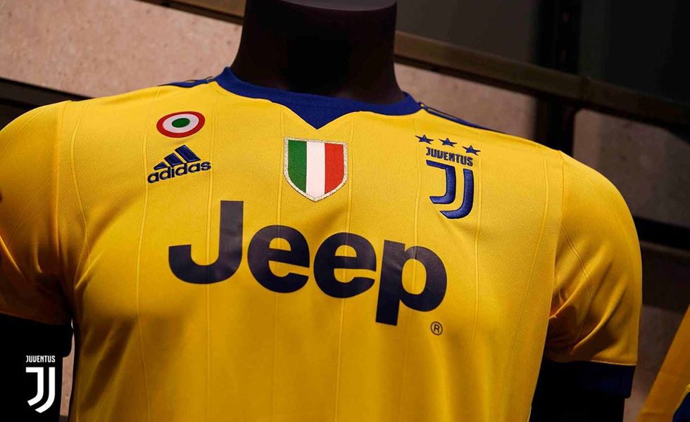 Giallo+blu: la nuova maglia away della Juventus