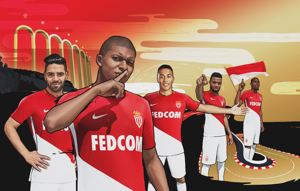 maglia home as monaco 2017 2018