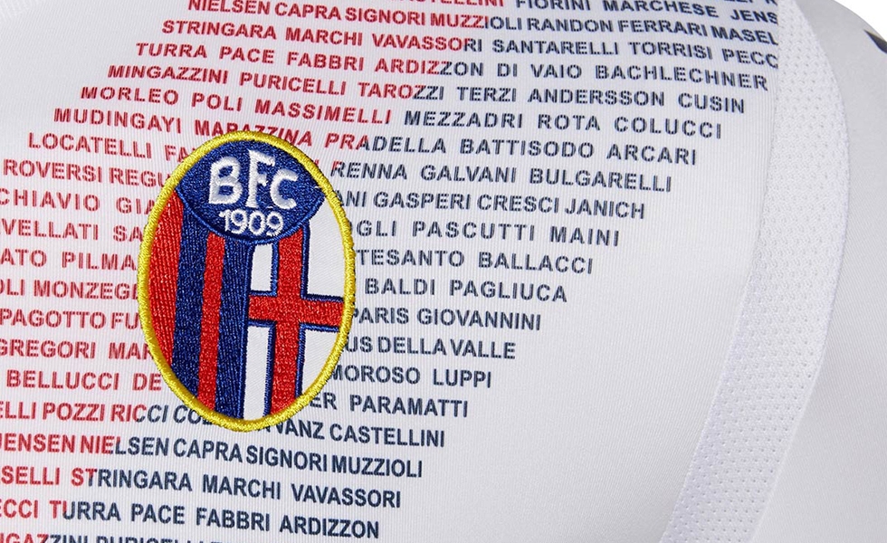 Maglia Bologna away 2017 2018, History Edition Kit.