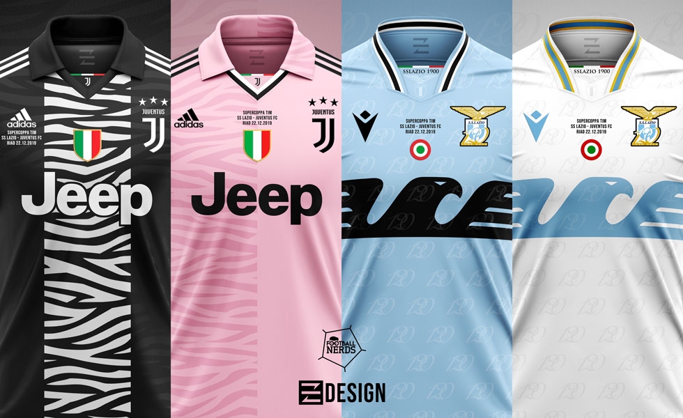 Supercoppa 2019/20: i Concept Kit delle maglie di Juventus e Lazio
