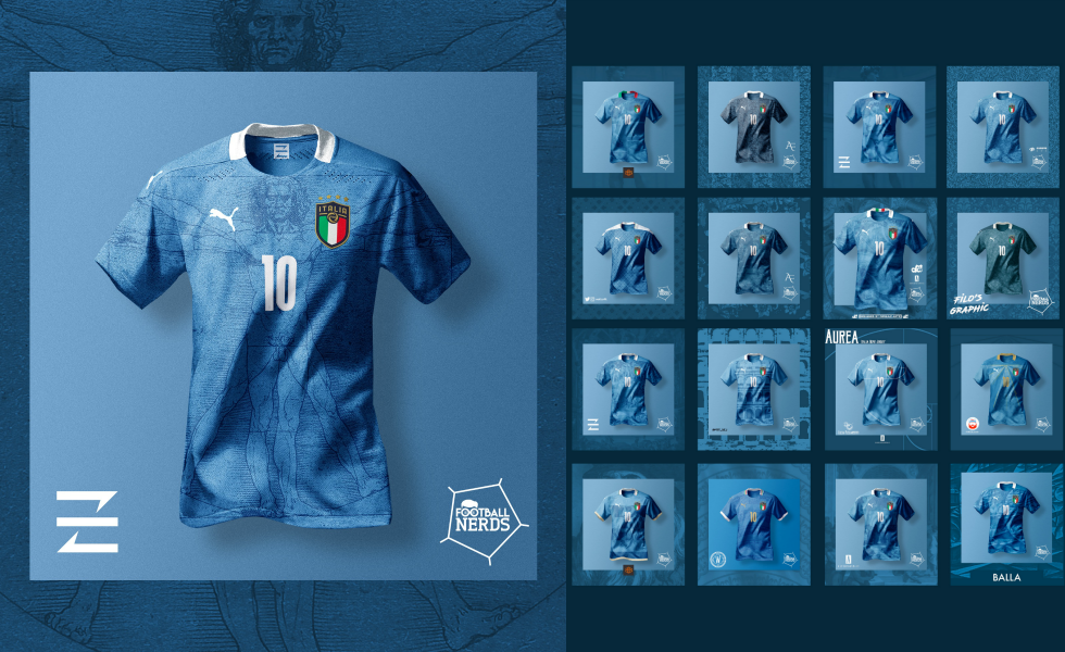Il concept kit contest sulle maglie dell’Italia per Euro 2020