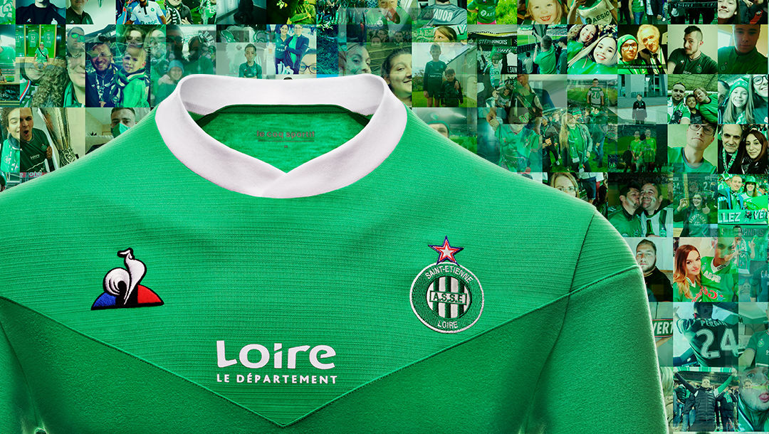 Le maglie 2020-2021 del Saint-Etienne sono Le coq sportif