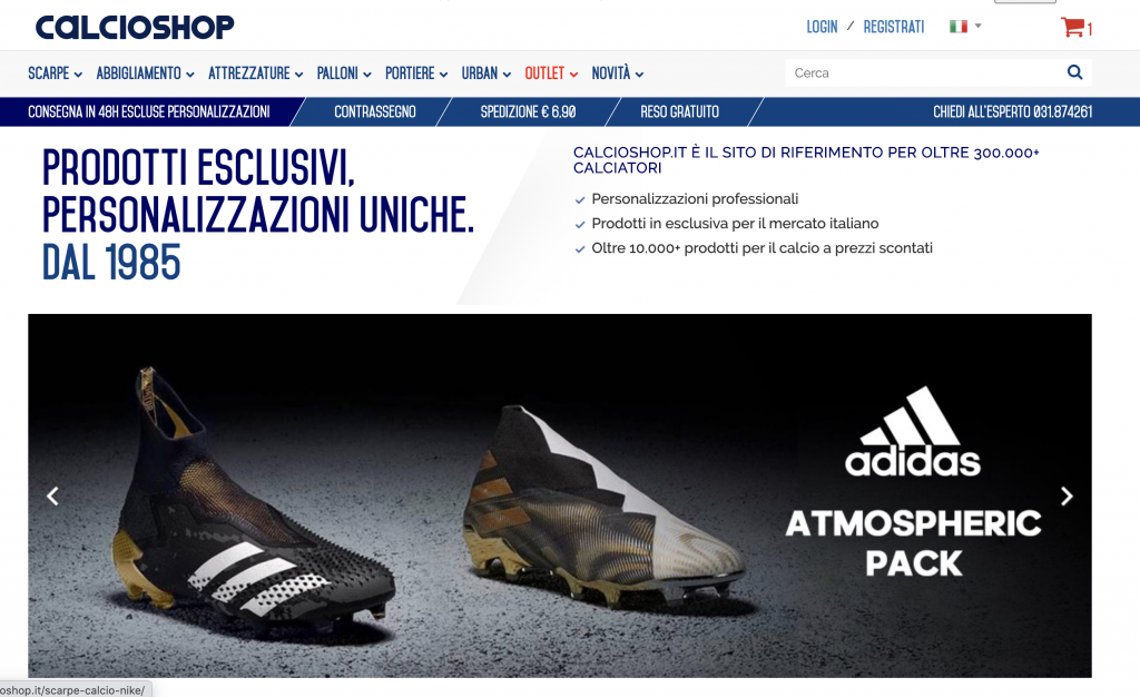 Dove comprare scarpe da calcio online - Calcioshop