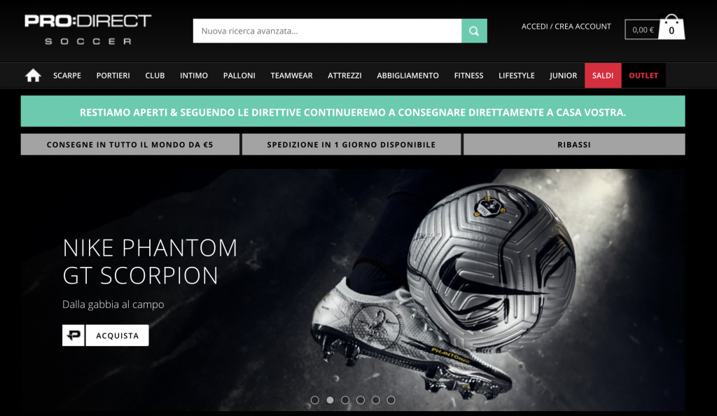 Dove comprare scarpe da calcio online - Prodirectsoccer