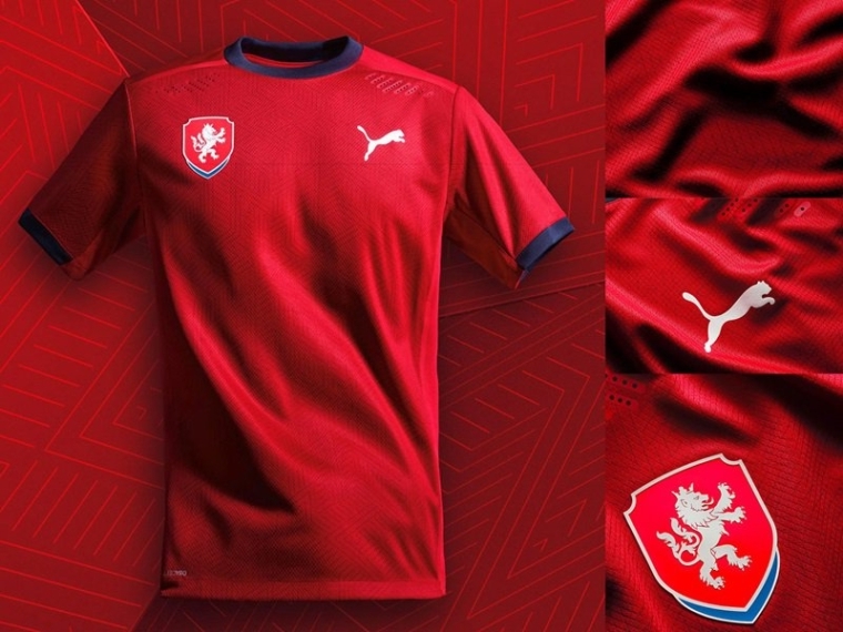 Foto della nuova maglia della Repubblica Ceca per Euro 2020