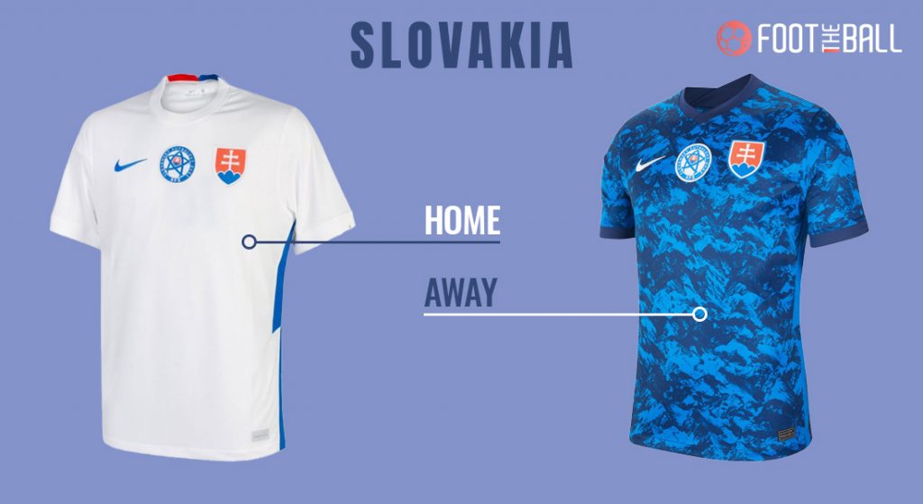 Maglie Slovacchia Euro 2020 versione home e Away