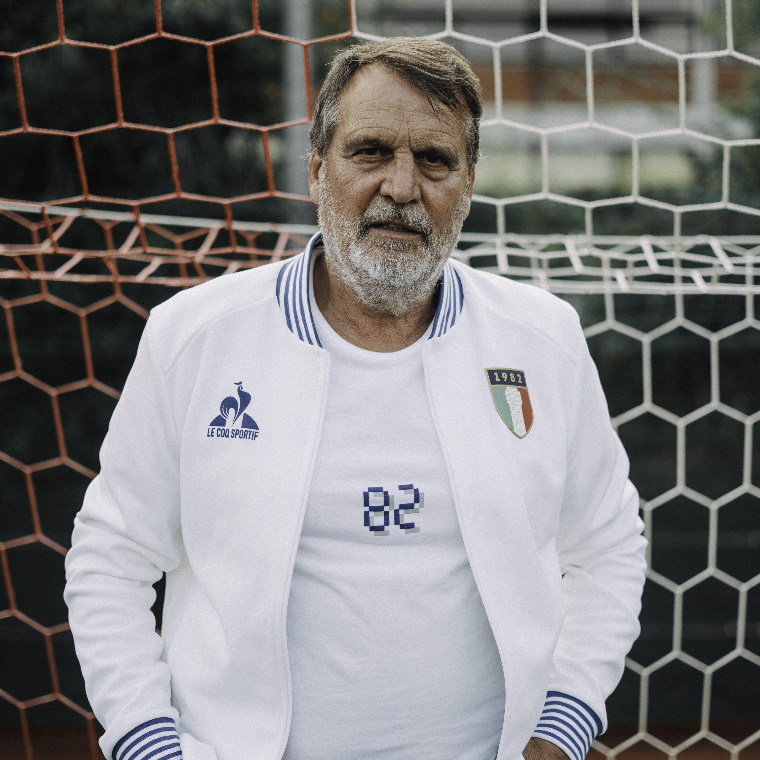 Maillot De Foot Vintage Italie 1982 Le Coq Sportif - Réplique Célébration 3ème étoile - Taille S